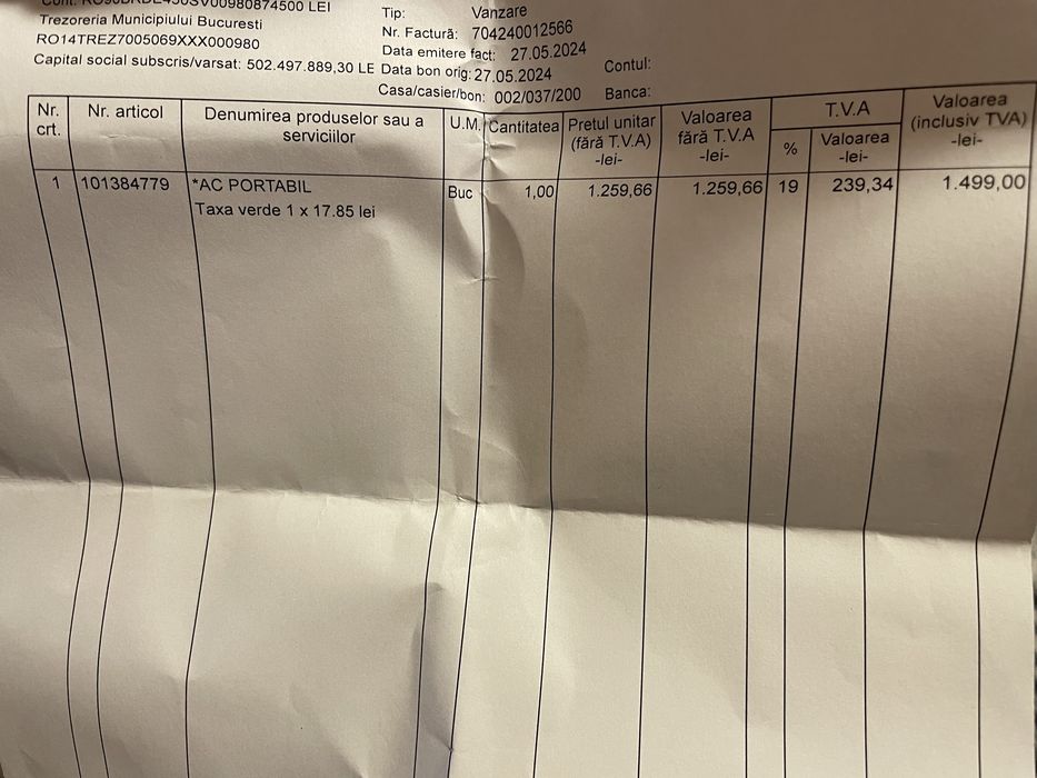 Aer conditionat si dezumidificator portabil 12000 BTU  TCL