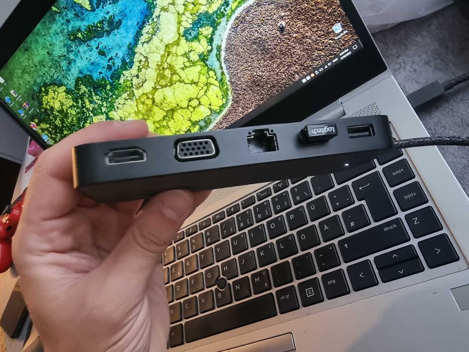 dock usb c thunderbolt hub, hdmi, rj45, hp hsa-q001pr