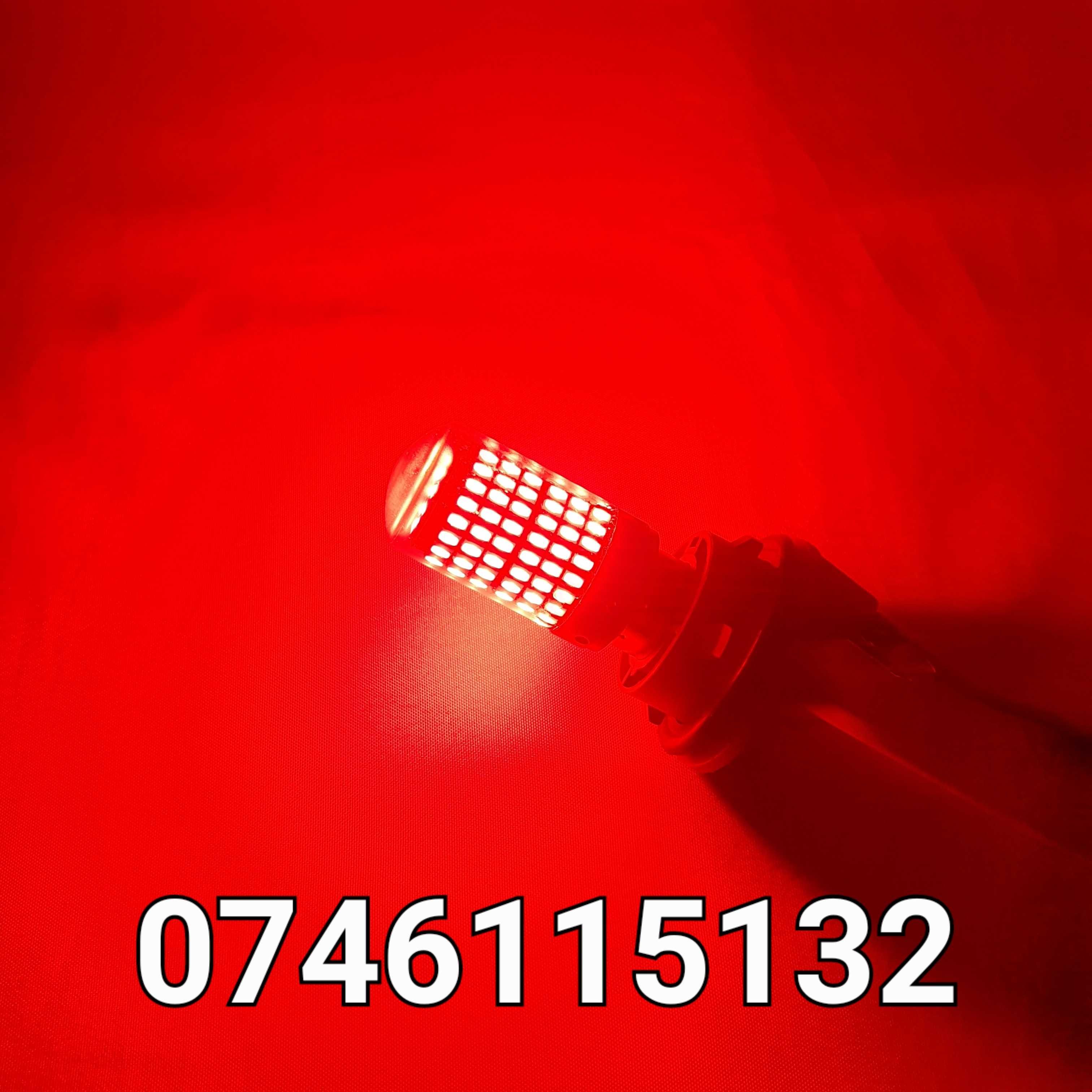 Bec Led Rosu Pt Frana Sau Pozitie-CANBUS-Multimarca-BA15S-1156-P21W-Q6