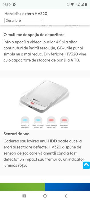 Hard disk extern HV320 1Tb