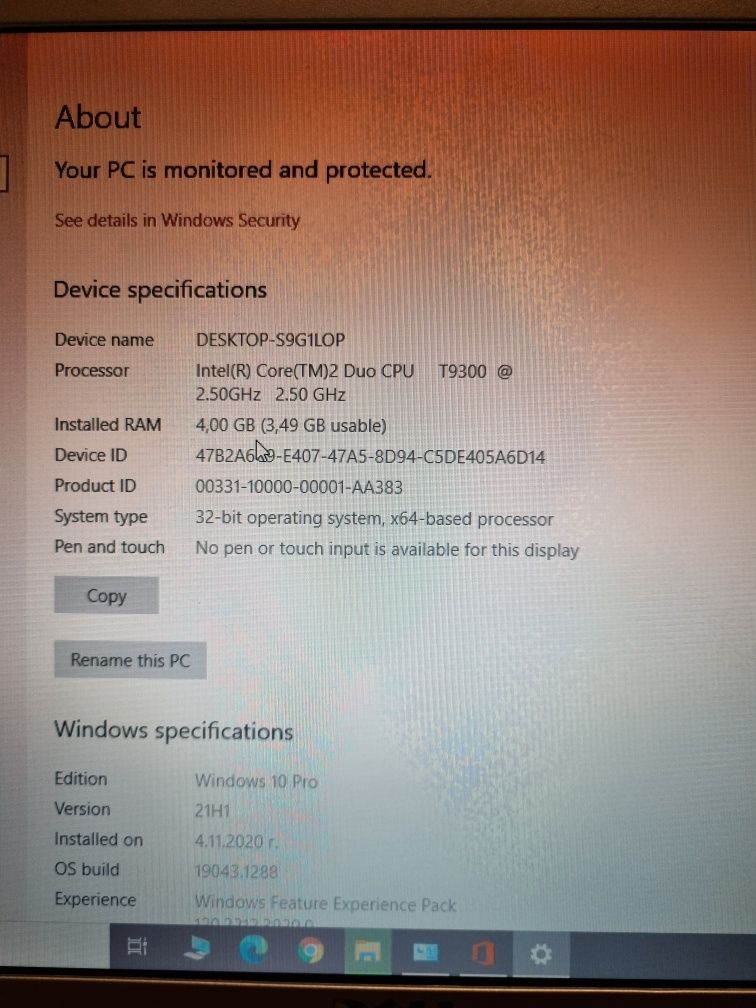 Лаптоп Dell Inspiron 1525, 4 GB RAM, 250GB SSD