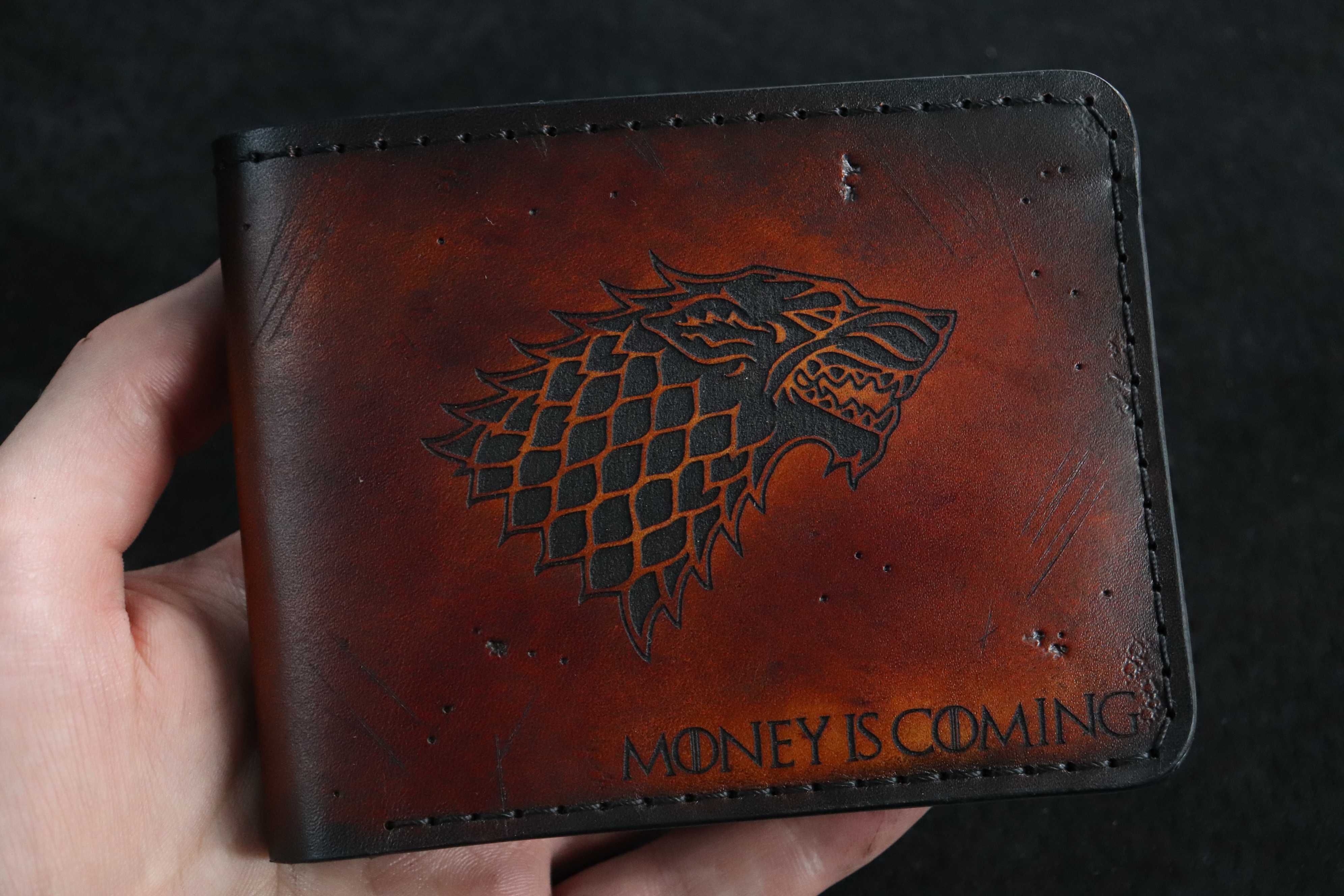 Game of thrones, portofel din piele, lucrat manual, personalizabil