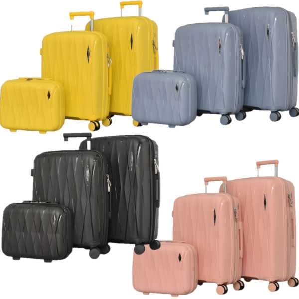 Комплект куфари и чанта Mercado Trade, 0606, Различни цветове