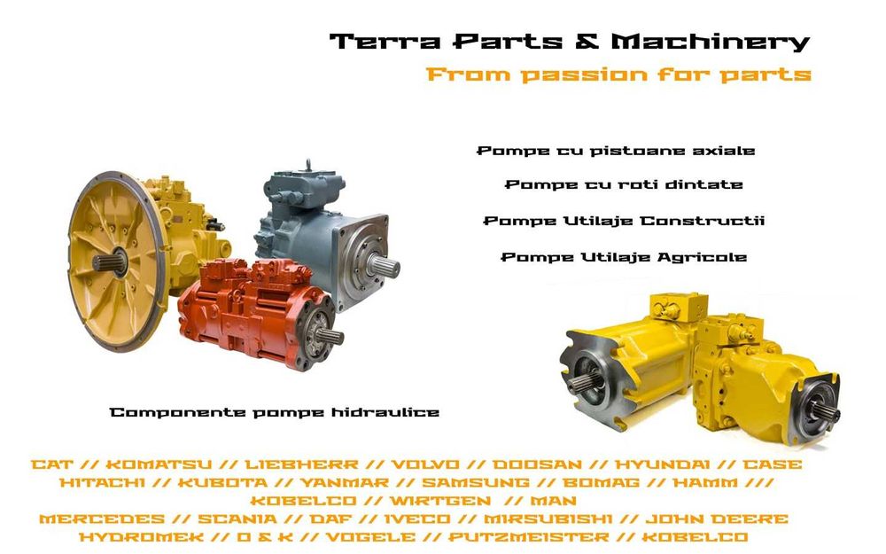 Pompa hidraulica EXCAVATOR JCB JS160W JS145W  Pneuri Euro 5 400/M5935