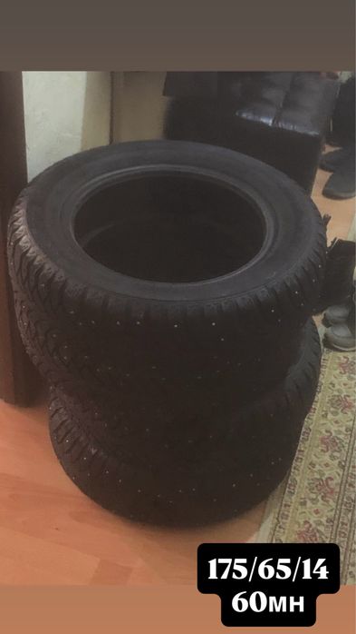 175/65/14 шипы сатылады почти новый 60мн