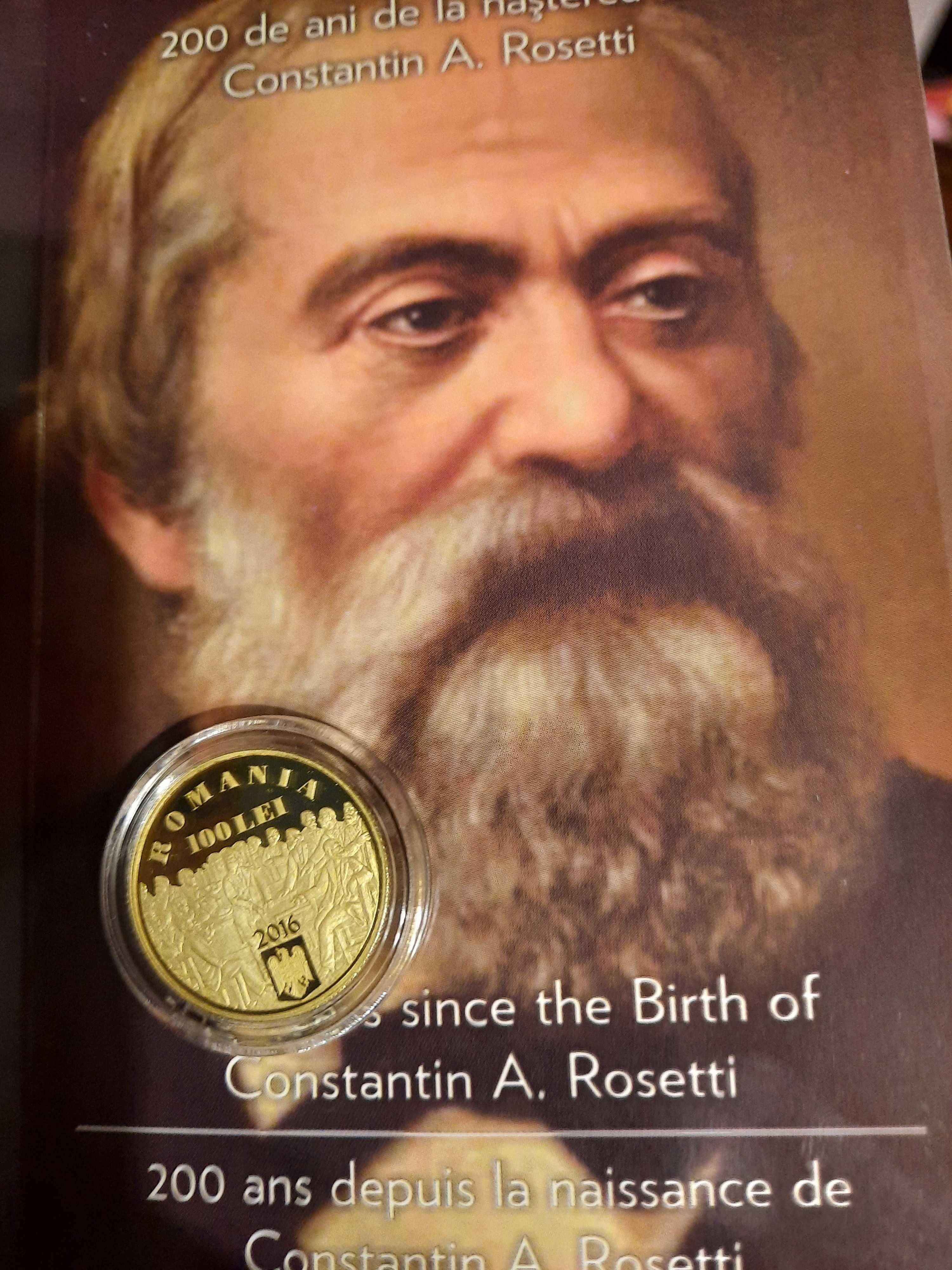 Moneda aur BNR - 200 de ani de la nașterea lui Constantin A. Rosetti