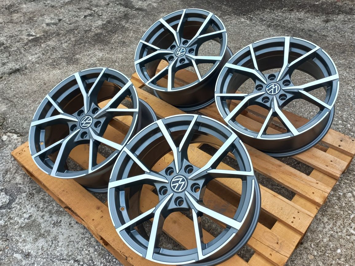 17.Vw Golf Gti R Passat Jetta 7.5j et40 Estroil Black Polis Чисто Нови