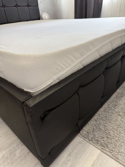 Pat tapitat 160x200 fara saltea