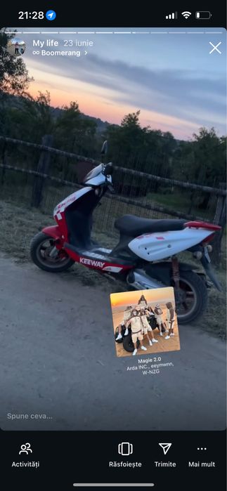 Vand sau schimb scuter 49cc cu acte