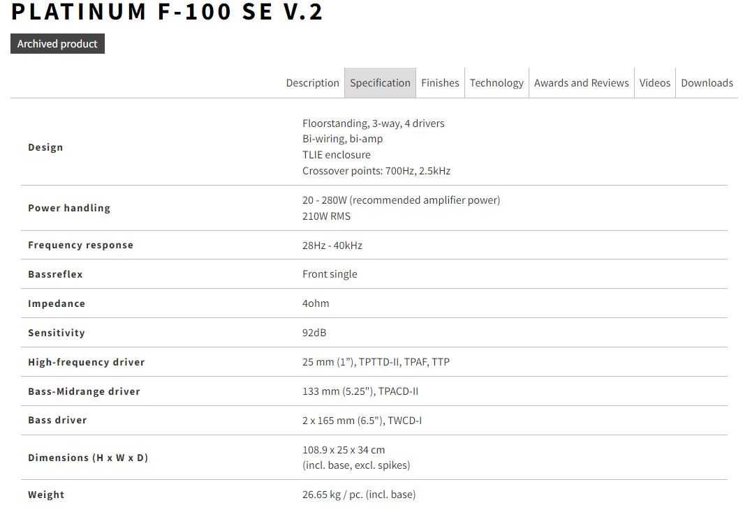 Hi-End подовостоящи тонколони TAGA HARMONY Platinum SE V.2