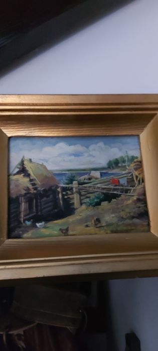 Tablou vechi, ulei, semnat, autor consacrat.