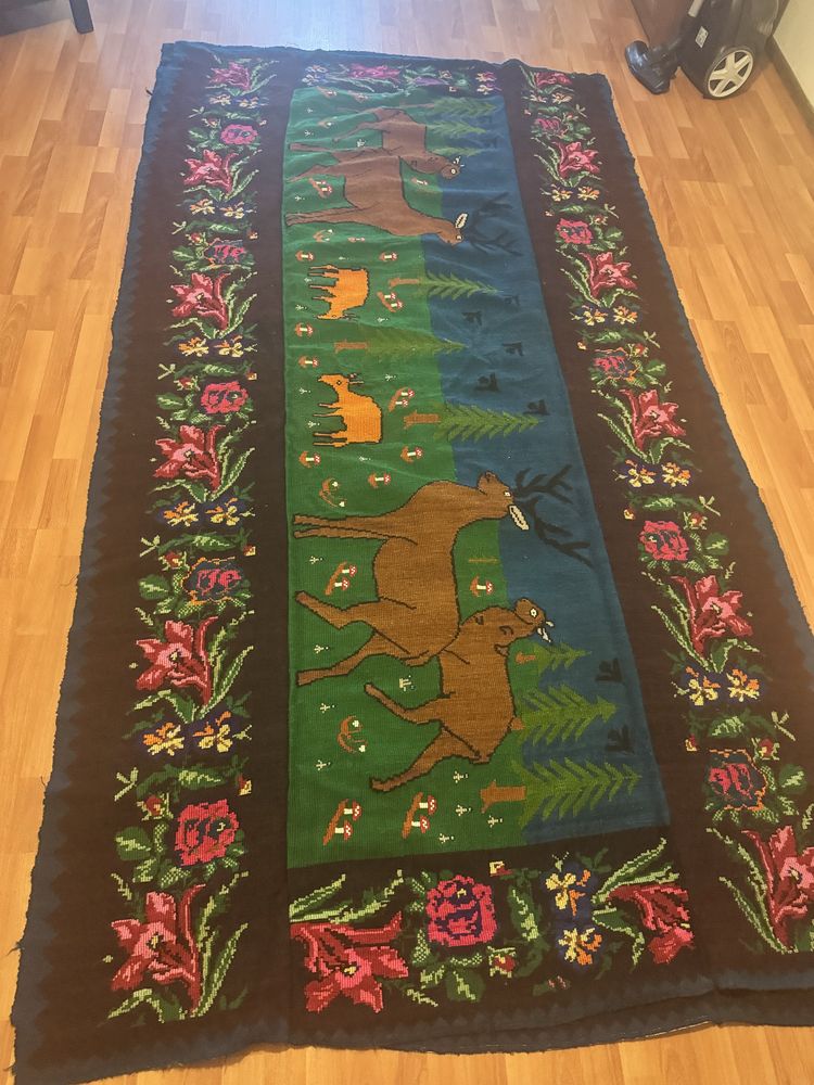 Covor traditional romanesc lana
