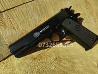Colt 1911 ORIGINAL  metal slide pistol airsoft spring +1000bile cadou
