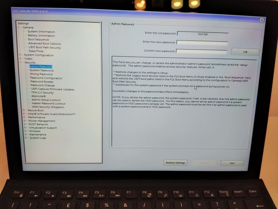 Dell Latitude 5290 2 in 1 i5 8350U 16 GB RAM 256GB NVMe baterie slaba