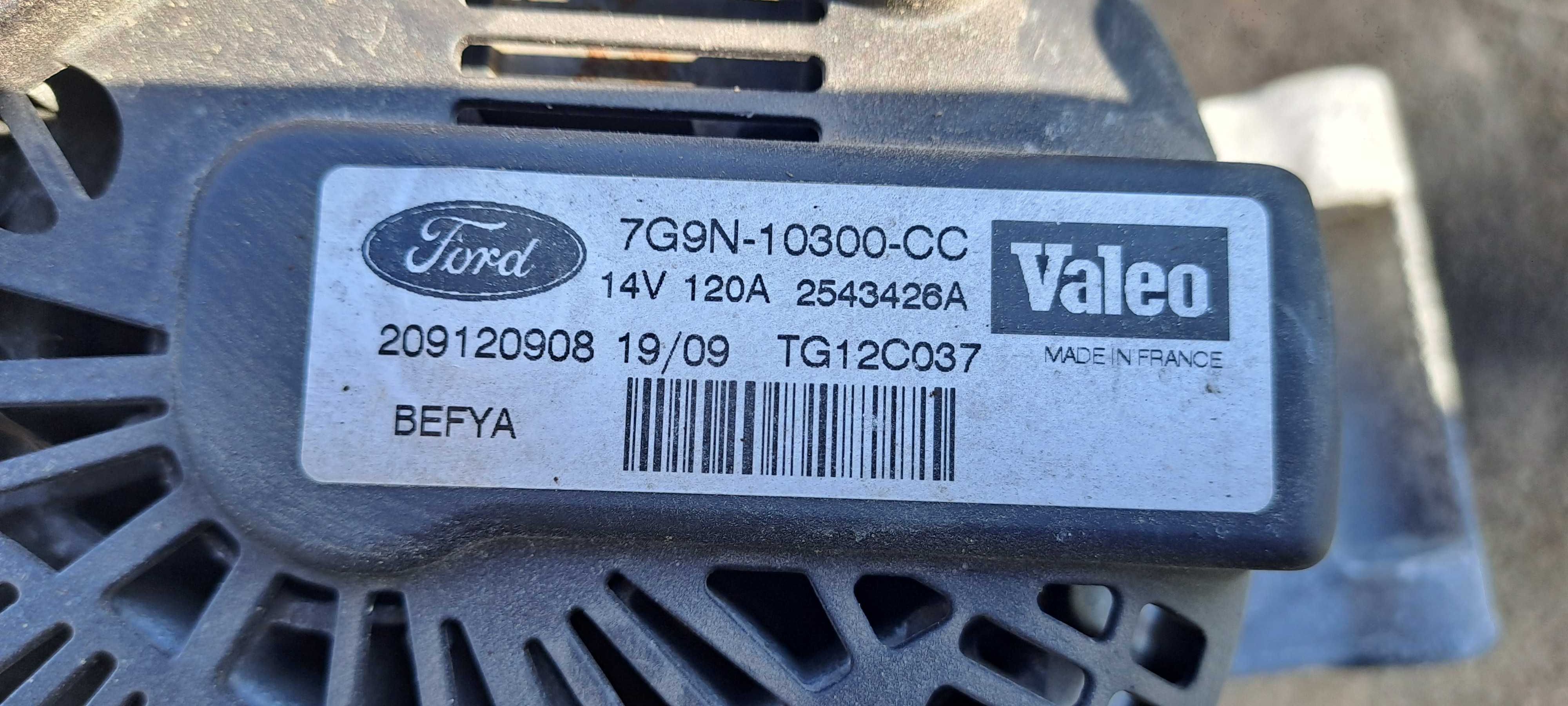 Алтернатор / Динамо  от FORD FIESTA 1.2I 60 К.С 160 000КМ 2009-2013г.