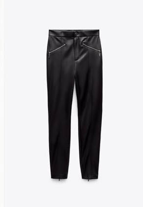 ZARA Кожен панталон