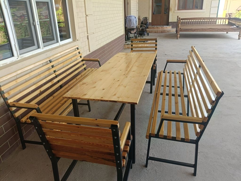 Скамейки стол стулья под заказ