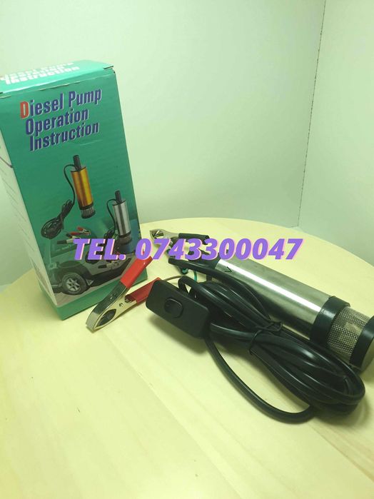 Pompa Transfer Lichid Submersibila Carpoint Electrica 12v  8500min