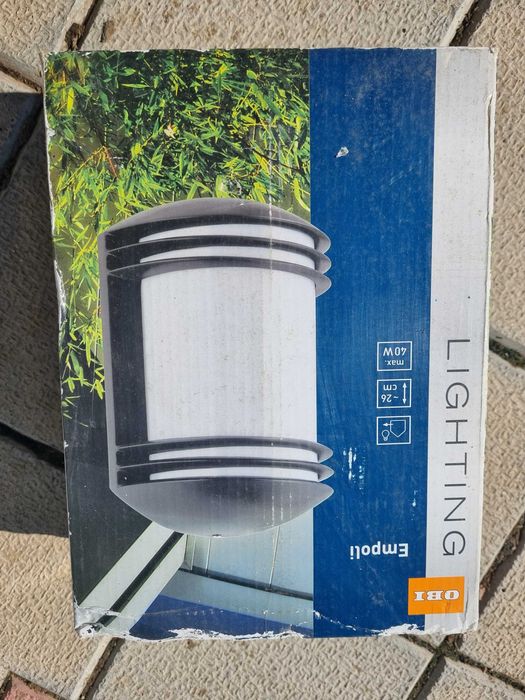 Vand aplica din aluminiu negru mat bec E27, 26 cm inaltime