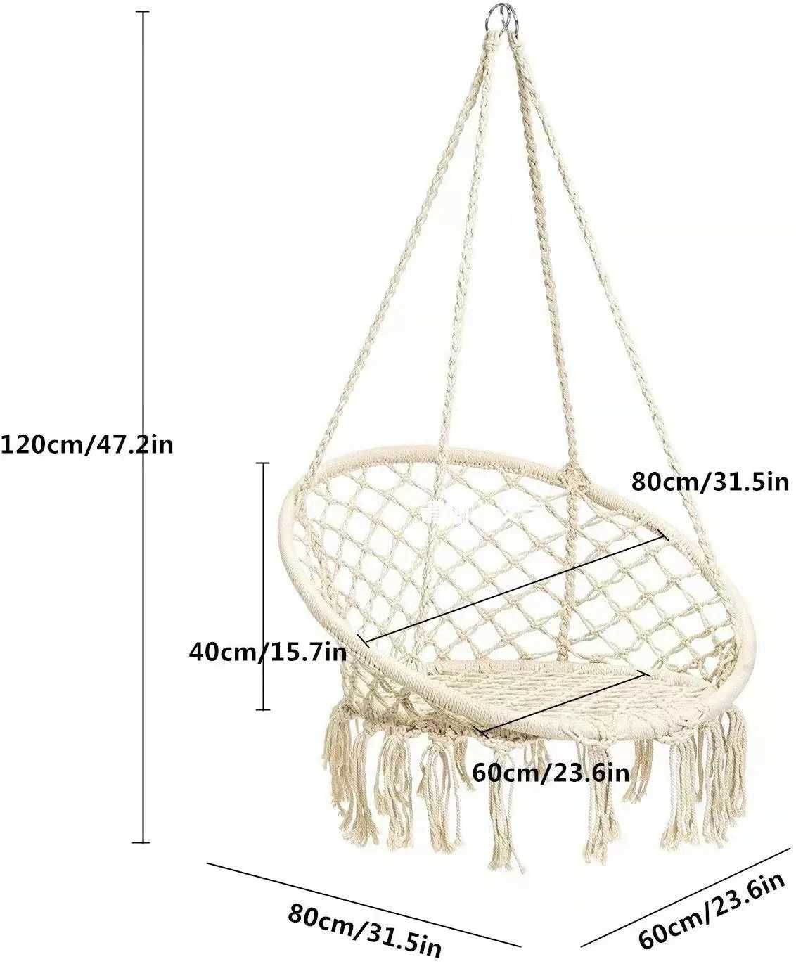 Scaun Leagan balansoar suspendat pentru casa sau gradina 150kg
