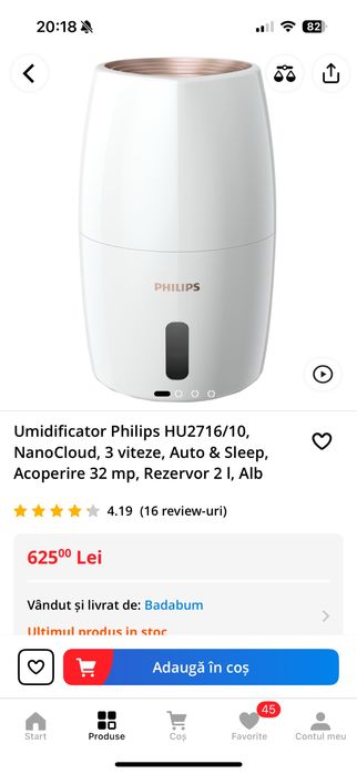Aparat umidificator aer