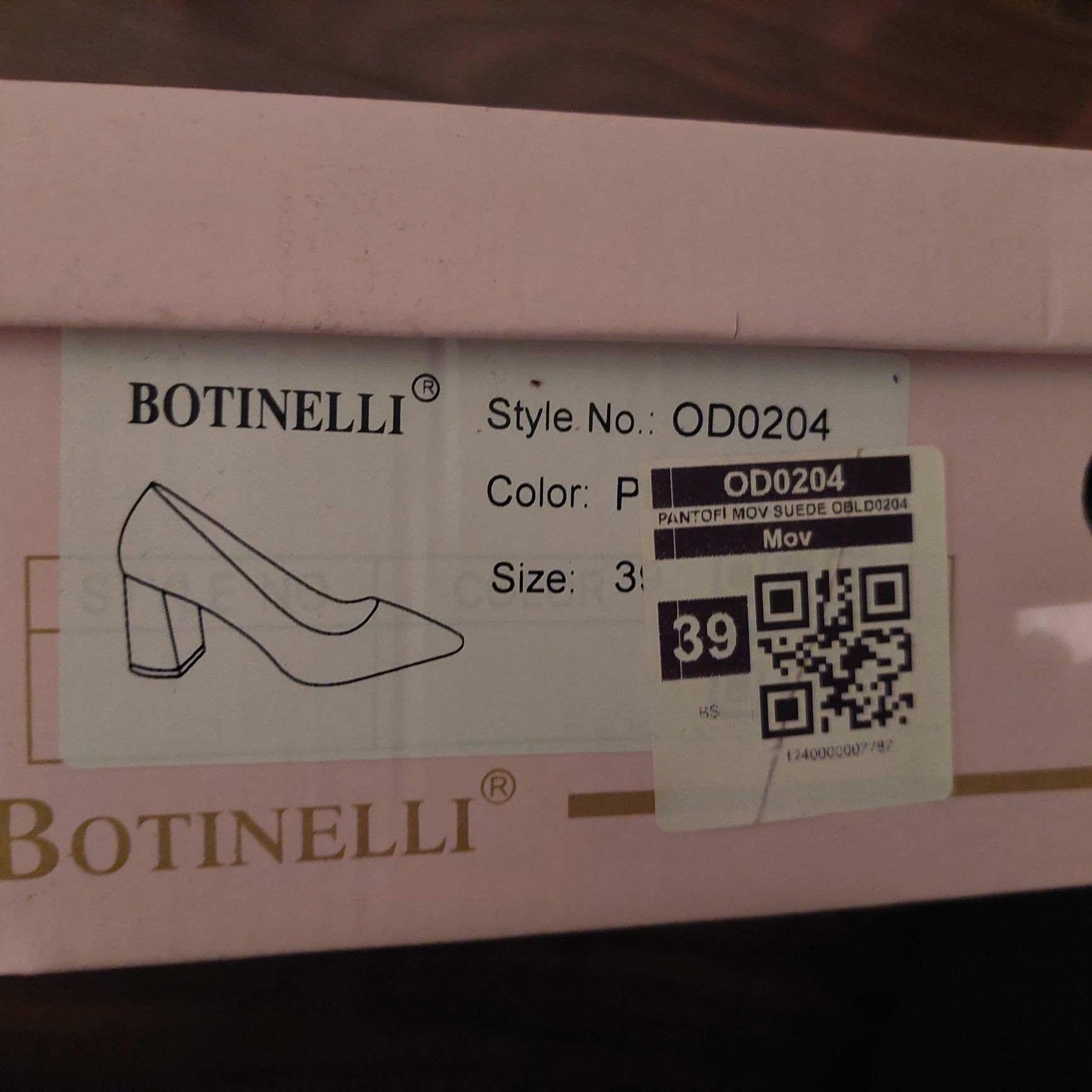Vand pantofi piele eco Botinelli