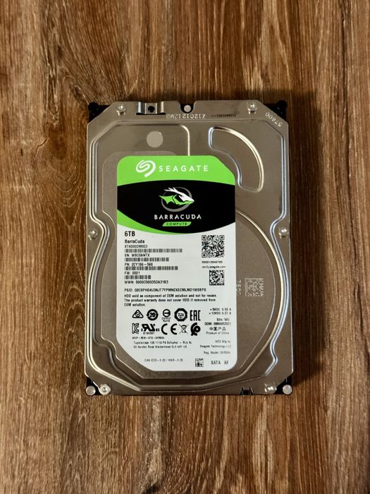Seagate Barracuda 6TB – вътрешен HDD за PC / NAS / Storage