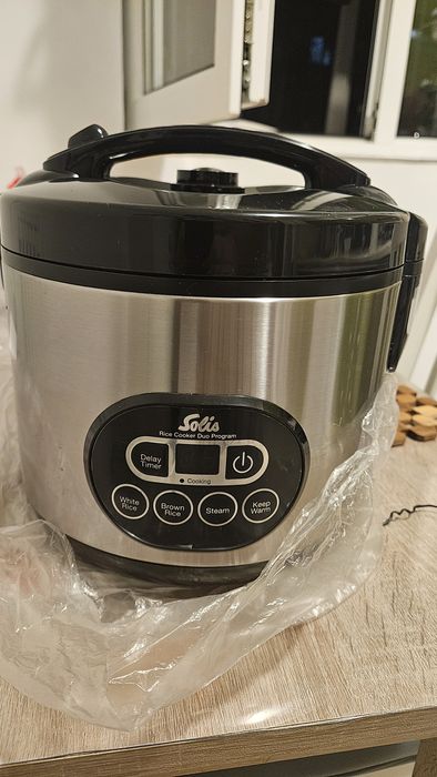 Aparat de gatit orez si alimente la abur Solis, Rice Cooker DUO