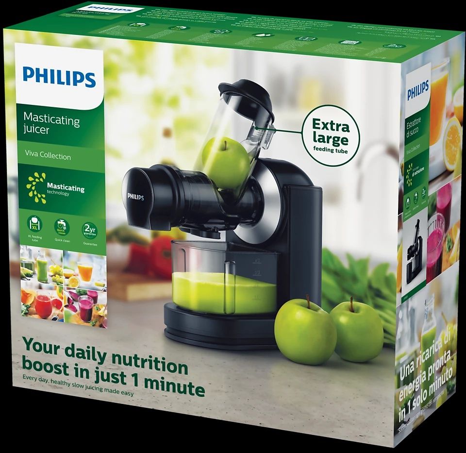 Шнековая соковыжималка. PHILIPS Viva Collection HR1889/70.