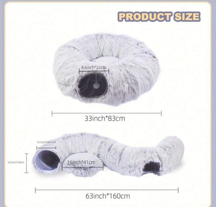 Tunel pliabil / patut si loc de joaca pisici