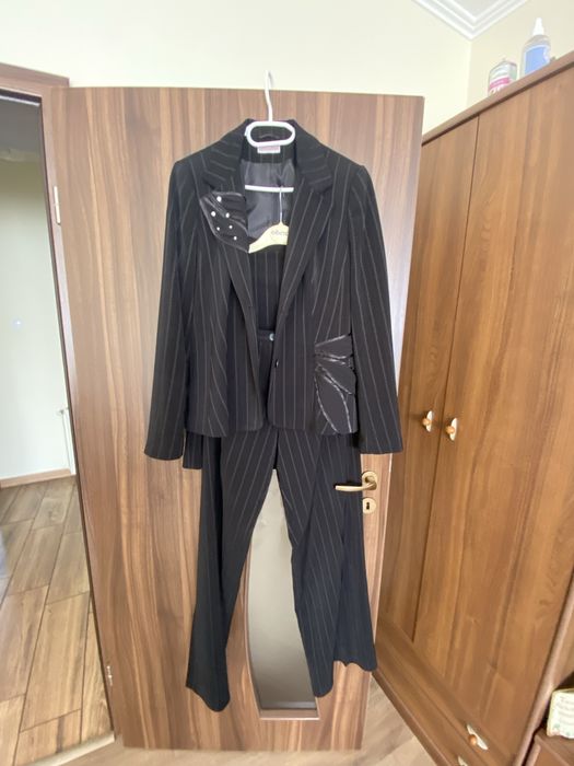 Costum dama elegant sacou fusta pantaloni