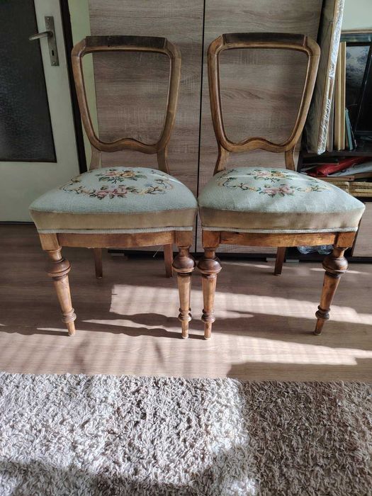 Продавам столове - резбовани в бароков стил