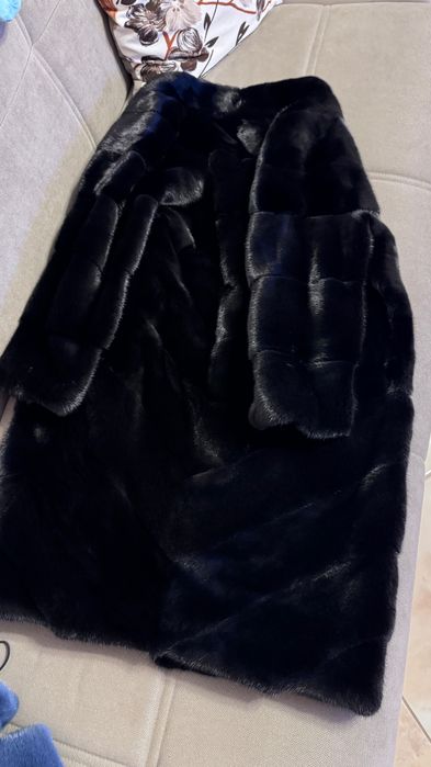 #98 Елегантно Палто от норка.Italy.Естествен косъм.S/M.
