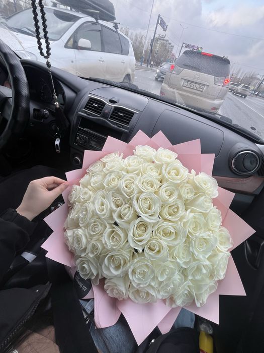 51 шт букет белый