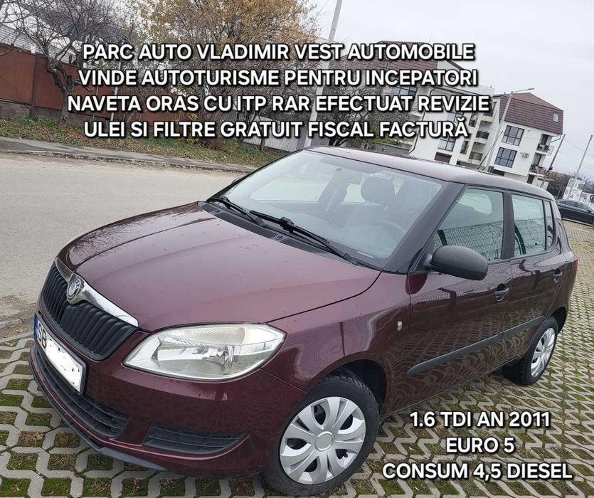 skoda fabia 1.6 tdi 2011 euro 5 unic propietar FACTURA GARANTIE 1 AN