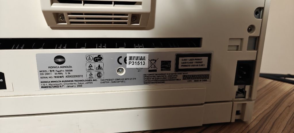 Konica Minolta pagepro 5650en imprimanta