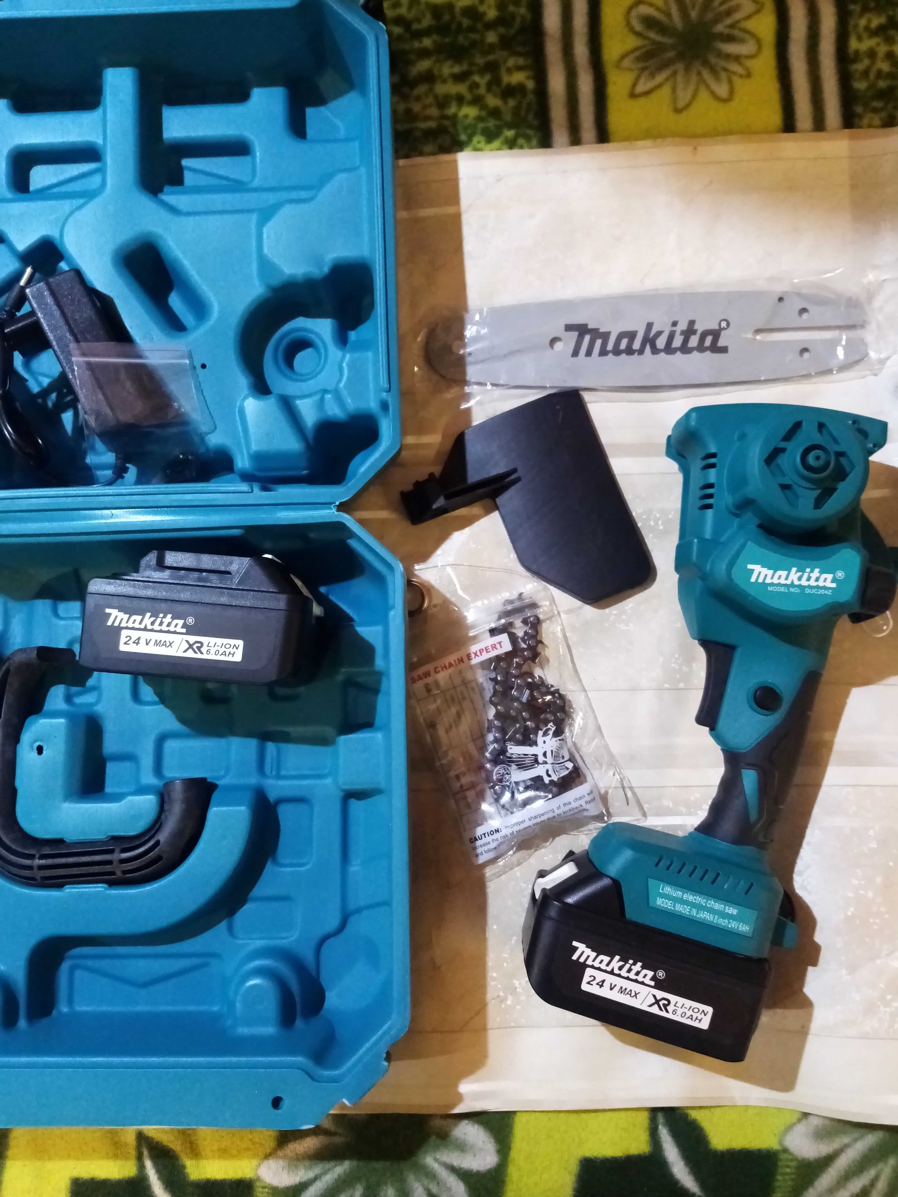 Акумулаторна резачка Makita 24v 6Ah 25см шина с масло