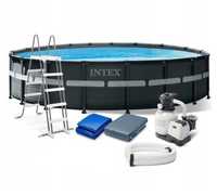 Piscina Intex cadru metalic diametru 610cm, adancime 122cm