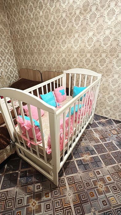 Детский кровать с матрасом