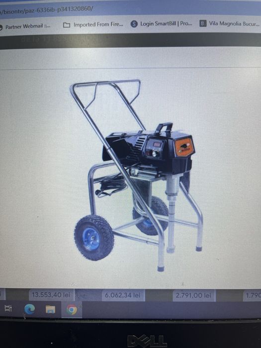Pompa airless pentru zugravit si glet de finisaj Bizonte PAZ6336IB