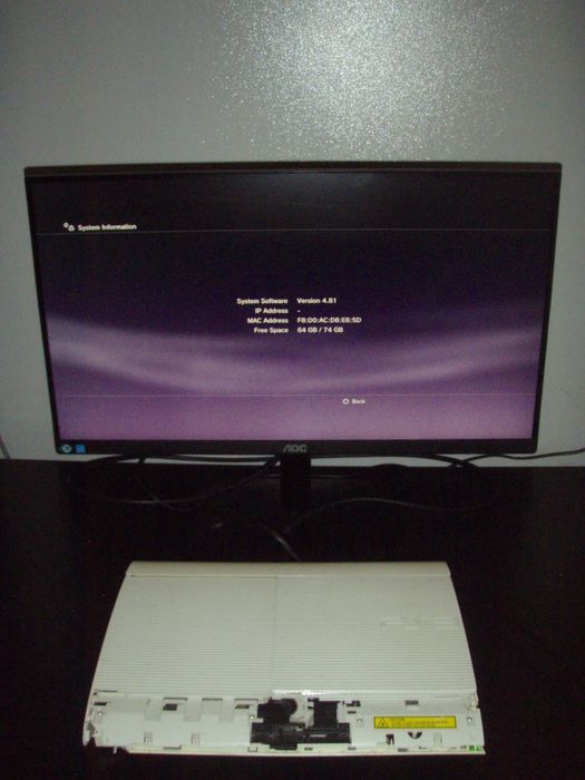 PS3 Super Slim CECH-4004C alb HDD 80Gb, fw 4.81, nemodat, incompleta