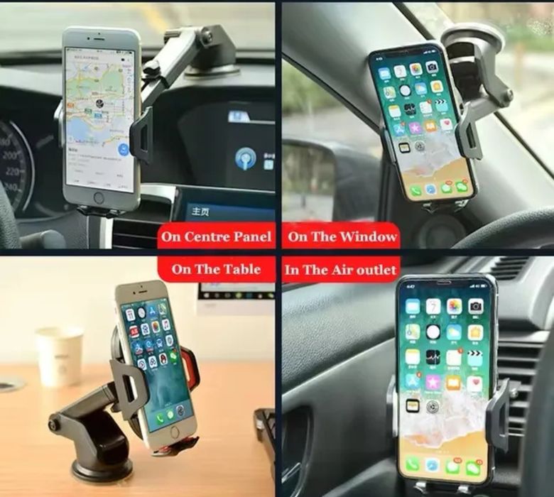 Качествена стойка за телефон-универсална.  (поставка) за кола