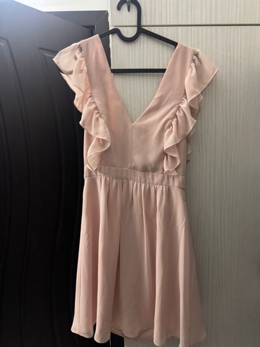 Розова официална  рокля