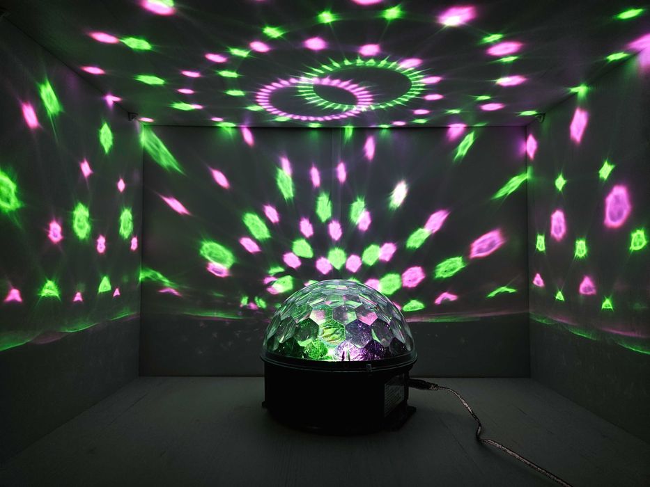 Lumina Disco Magic Ball Multicolora de petrecere cu telecomanda