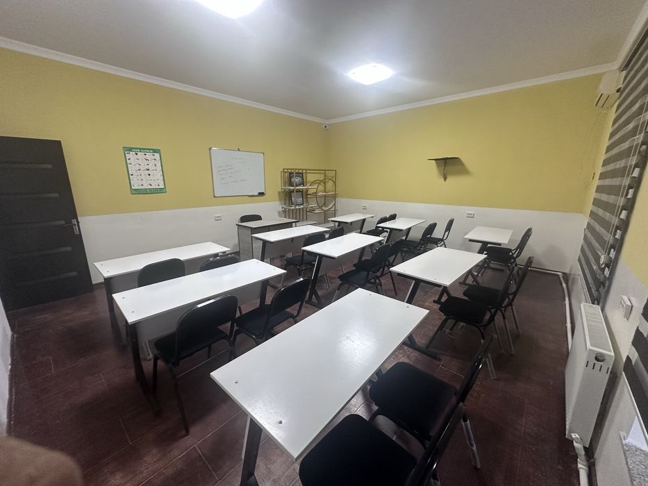 Sinf xona arendaga beriladi, soatini kelishamiz.