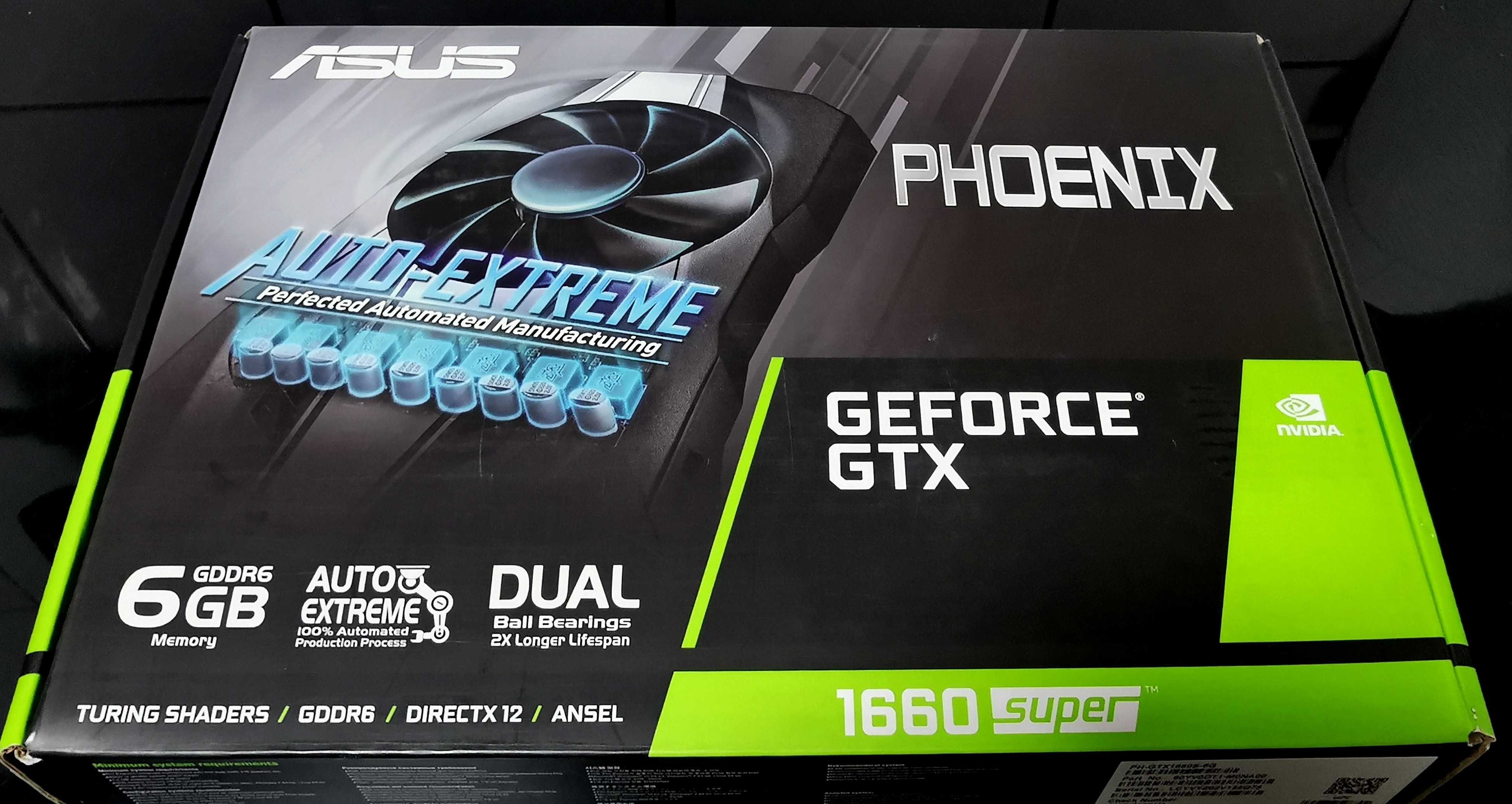 Asus Phoenix GeForce GTX 1660 OC SUPER, 6GB GDDR5, 192-bit