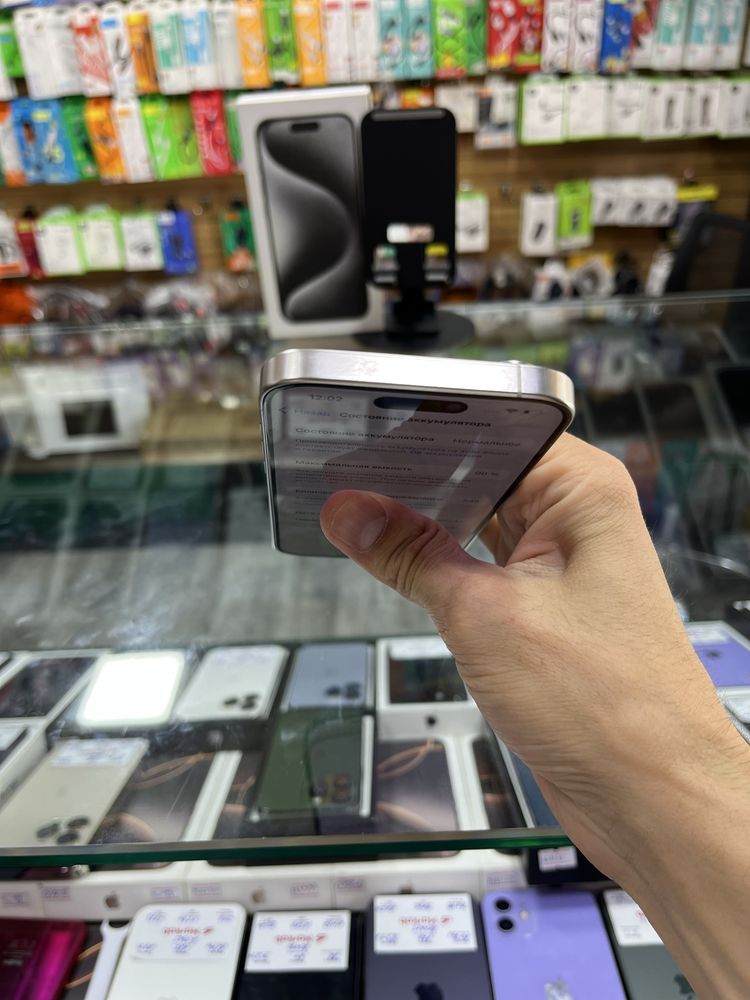 Iphone 15 Pro 128gb 90% White sim - Naqd va halol nasiya savdoga