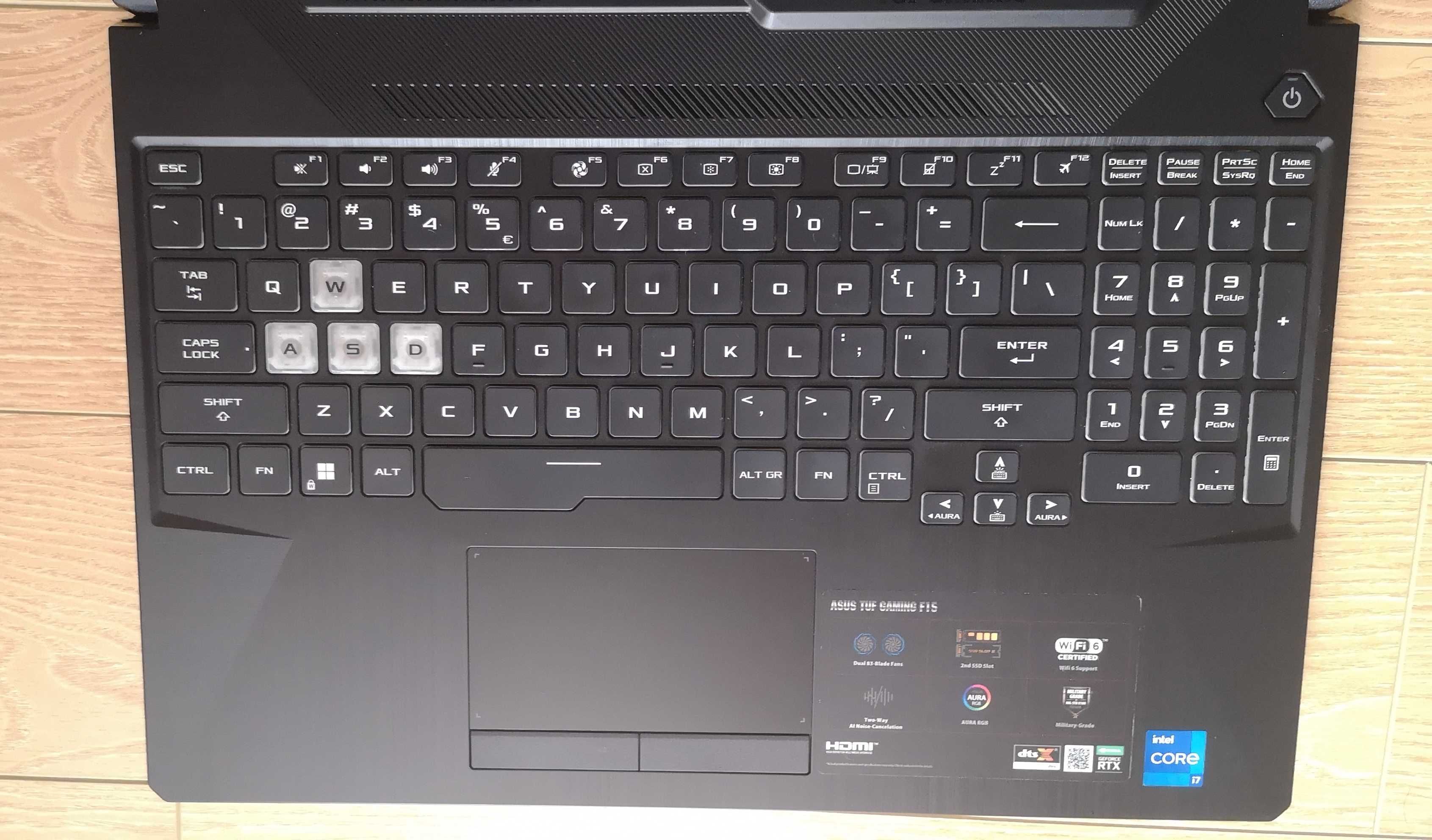 Laptop Gaming ASUS TUF F15 FX506HCB, Intel® Core™ i7-11800H, 15.6"