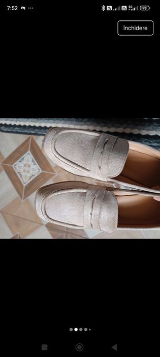 Pantofi din piele întoarsă