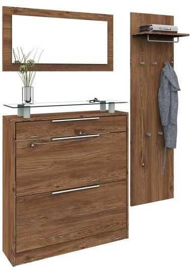 Set Garderoba OTTO 3 Piese Rosu/Alb - NOU! | UsedProducts.Ro